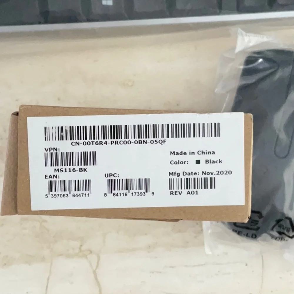 Dell Keyboard & Mouse KB813 Wired Keyboard & Dell Mouse MS116 Black New Lot Of 2